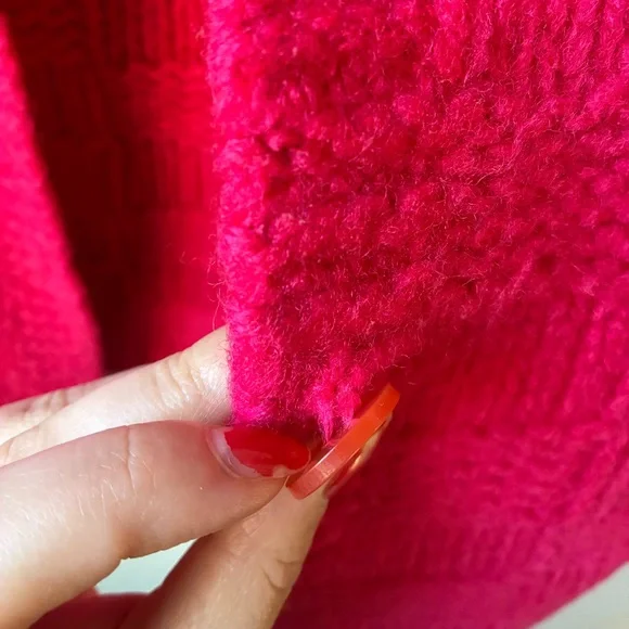 VTG Pink Knit 100% Wool Dayton’s Cardigan (Size:M) - Picture 13 of 13